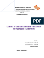 Control y Contabilización de Los Costos Indirectos de Fabricación