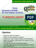 Making Action Research Work in The Public School