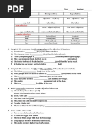 Comparative and Superlative