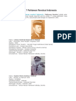 Biodata Lengkap 7 Pahlawan Revolusi Indonesia