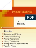 Pricing Theories: Balaji K