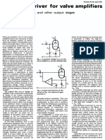 Transistor Driver For Valve Amplifiers