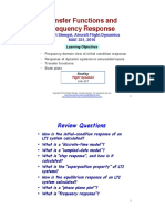 Transfer Functions and Frequency Response: Review Questions!