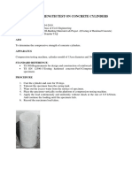 Compressive Strength Test On Concrete Cylinders