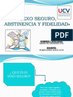  Sexo Seguro, Abstinencia y Fidelidad