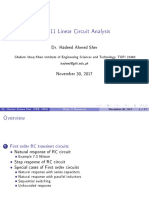 EE-211 Linear Circuit Analysis: Dr. Hadeed Ahmed Sher