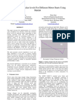 Calculation of Flicker Levels For Different Motor Starts Using Matlab