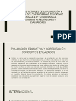 Problemas Actuales de La Planeación y Evaluación de