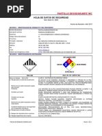 Hoja de Seguridad Pastilla WC