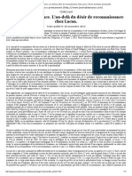 De L'être À L'existence. L'Au-Delà Du Désir de Reconnaissance Chez Lacan