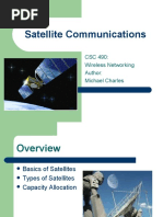 Satellite Communications: CSC 490: Wireless Networking Author: Michael Charles