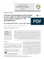 Extraction and Determination of Rose Bengal in Water Samples by Dispersive Liquid-Liquid Microextraction Coupled To UV-Vis Spectrophotometry