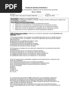 Prueba de Química Propiedades Coligativas Coeficiente 1 Fila A