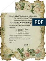 Modelo Narratológico para El Análisis Del Análisis Literario