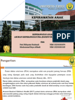 Askep Patent Ductus Arteriosus (PDA) Pada Anak - Putri Hidayatur Rochmah - 152310101074 - Mochammad Bayu Affandi - 152310101165 - Kelas F