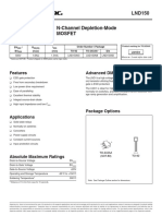 Ordering Information: BV / R I BV (Max) (Min) TO-92 TO-243AA Die Order Number / Package