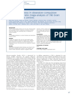 Cortical Thickness in Obsessive-Compulsive Disorder: Multisite Mega-Analysis of 780 Brain Scans From Six Centres