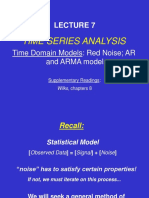 Time Series Analysis: Time Domain Models: Red Noise AR and ARMA Models