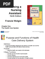 Being A Nursing Assistant: Francie Wolgin