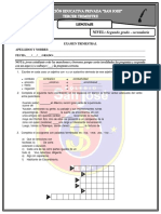 Examen Segundo Trimestre de Comunicacion - Segundo Grado