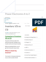 Comparison of Inverters - VSI Vs CSI - Power Electronics A To Z