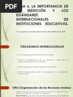 La Importancia de La Medición y Los Estándares Internacionales de Instituciones Educativas