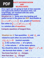 Implicit Differentiation AND Related Rates: Situation No. 1