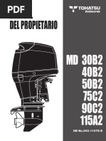 Tohatsu Outboards - Manual Usuario - 40B2 50B2 75C2 90C2 115A2 003-11075-E SPANISH