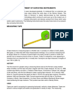 Development of Surveying Instruments