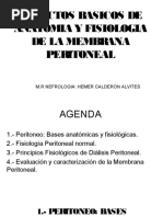 Aspectos Basicos de Anatomia y Fisio Membrana Peritoneal