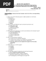 Network Final Exam