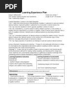 Educ 378 Subtracting Integers Lesson Plan