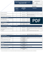 Requisitos de Documentación para Seguimiento HSE Contratista