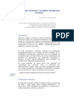 El Balanced Scorecard Y La Gestión de Recursos Humanos