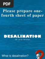 Please Prepare One-Fourth Sheet of Paper