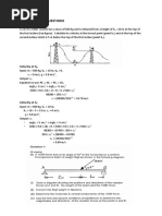 Exam Possible Questions: Velocity at H