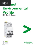 Product Environmental Profile: Ic60 Circuit Breaker