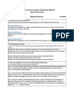 Inferences 3 Lesson Plan