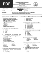 Soal Geografi X 2012 Ganjil