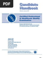 Andidate Andbook: Certified Professional in Healthcare Quality