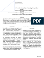 Effect of SR, Na, Ca & P On The Castability of Foundry Alloy A356.2