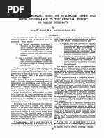 Undrained Triaxial Test On Saturated Sands-Bishop & Eldin 1950