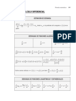 Formulario de Calculo Diferencial