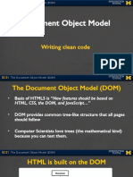 Document Object Model!: Writing Clean Code!