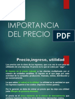 Importancia Del Precio