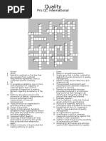 Quality Crossword