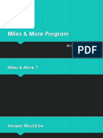 Miles & More Program: by Laas Team