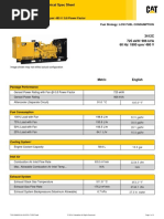 3412C 725 Ekw/ 906 kVA/ 60 HZ/ 1800 RPM/ 480 V/ 0.8 Power Factor