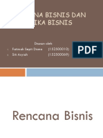 Rencana Bisnis Dan Etika Bisnis