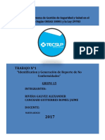 Trabajo 1. Tecsup Seguridad